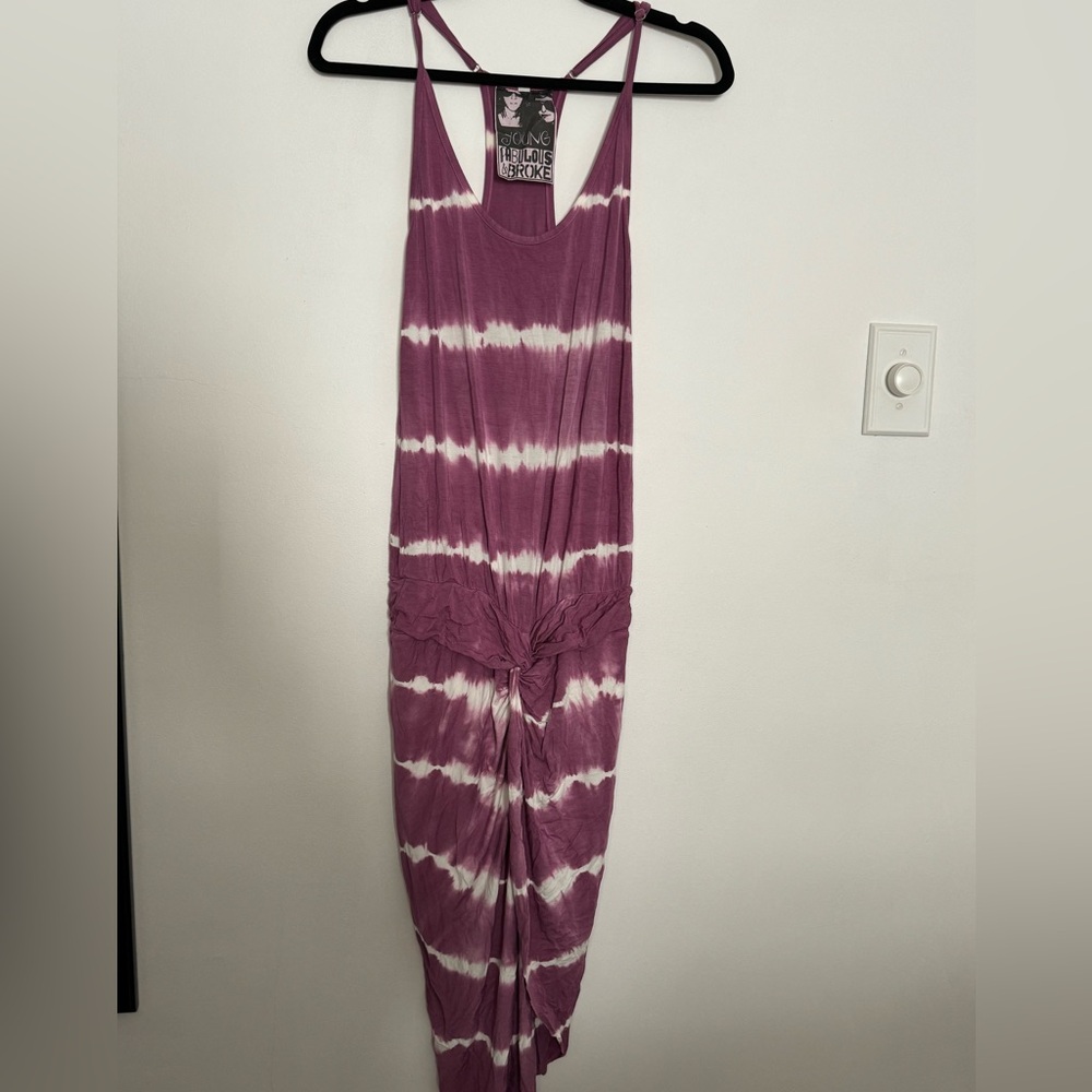 Young Fabulous and Broke purple tie dye dress XS